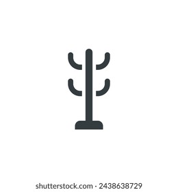 Hutständer-Symbol, Vektor-Illustration