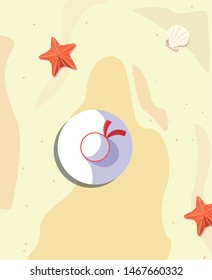 hat summer time vacations design