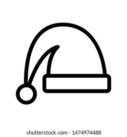 hat thin line vector icon