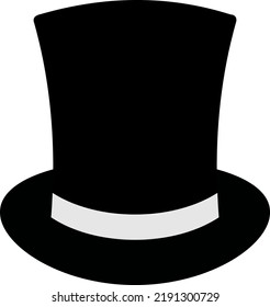Hat Top Hat Icon Vector Illustration Stock Vector (Royalty Free ...