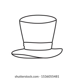 hat top wizard isolated icon vector illustration design