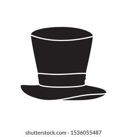 hat top wizard isolated icon vector illustration design