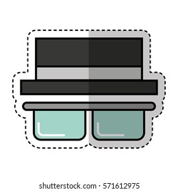 hat tourist isolated icon vector illustration design