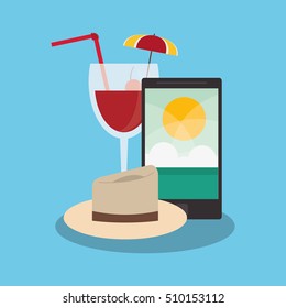 hat of travel and tourism concept