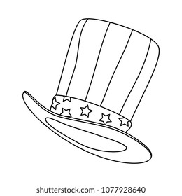 hat with united states of america flag