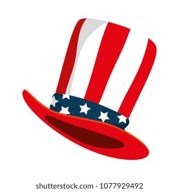 hat with united states of america flag