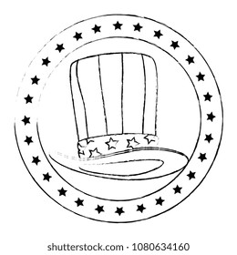 hat with united states of america flag