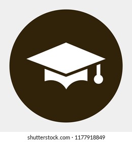 hat for the university vector icon 10 eps