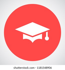 hat for the university vector icon 10 eps