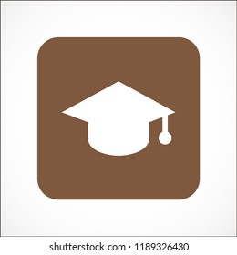 hat for the university vector icon 10 eps