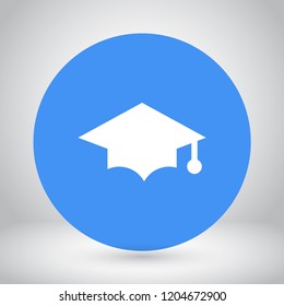 hat for the university vector icon 10 eps