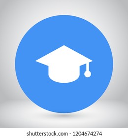 hat for the university vector icon 10 eps