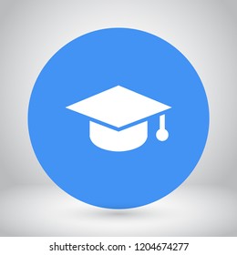 hat for the university vector icon 10 eps