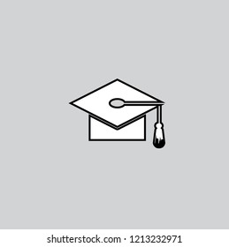hat for the university vector icon 10 eps