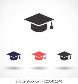 hat for the university vector icon 10 eps