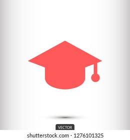 hat for the university vector icon 10 eps