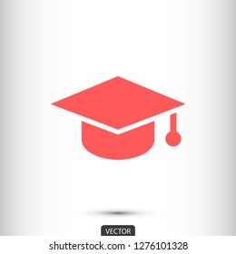 hat for the university vector icon 10 eps