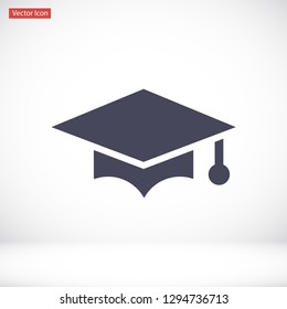 hat for the university vector icon 10 eps