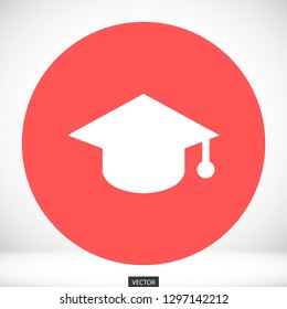 hat for the university vector icon 10 eps