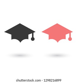 hat for the university vector icon 10 eps