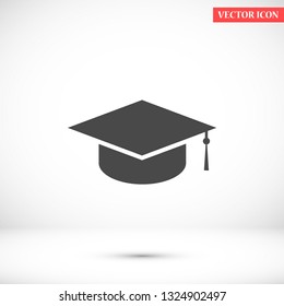 hat for the university vector icon 10 eps