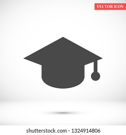 hat for the university vector icon 10 eps