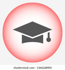 hat for the university vector icon 10 eps