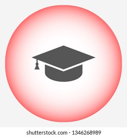 hat for the university vector icon 10 eps