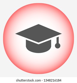 hat for the university vector icon 10 eps