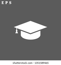 hat for the university vector icon 10 eps