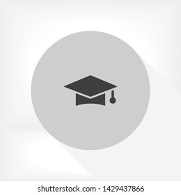 hat for the university vector icon 10 eps , Lorem ipsum Flat design