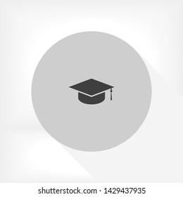 hat for the university vector icon 10 eps , Lorem ipsum Flat design