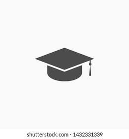 hat for the university vector icon 10 eps , Lorem ipsum Flat design