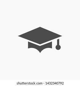 hat for the university vector icon 10 eps , Lorem ipsum Flat design