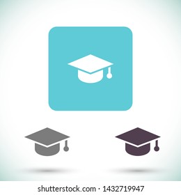 hat for the university vector icon 10 eps , Lorem ipsum Flat design