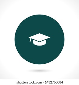 hat for the university vector icon 10 eps , Lorem ipsum Flat design
