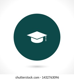 hat for the university vector icon 10 eps , Lorem ipsum Flat design