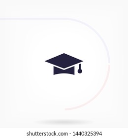 hat for the university vector icon 10 eps , Lorem ipsum Flat design