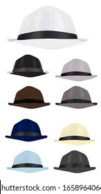 hat vector cap fashion head classic template