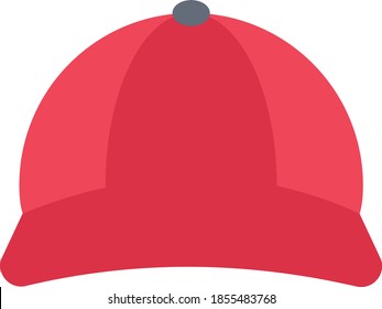 hat vector flat colour icon 