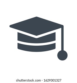 hat vector glyph color icon 
