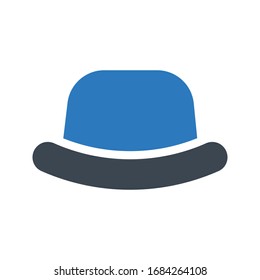 hat vector glyph color icon 