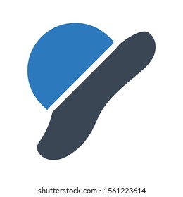 hat vector glyph colour icon 