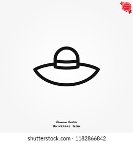 Hat vector icon, can be used in logo, UI and web design
