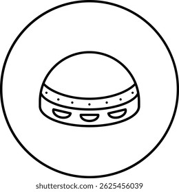 Hat vector icon. Can be used for printing, mobile and web applications.