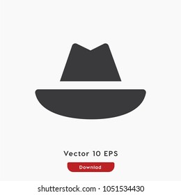 Hat vector icon. Cap symbol. Best modern flat pictogram illustration for web and mobile apps design