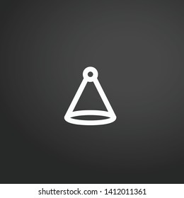Hat vector icon. Hat concept stroke symbol design. Thin graphic elements vector illustration, outline pattern for your web site design, logo, UI. EPS 10.