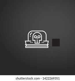 Hat vector icon. Hat concept stroke symbol design. Thin graphic elements vector illustration, outline pattern for your web site design, logo, UI. EPS 10.