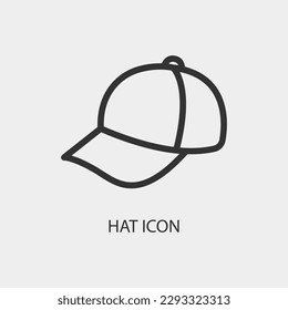 Hat vector icon illustration sign