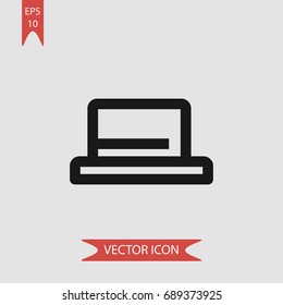 Hat vector icon, illustration symbol